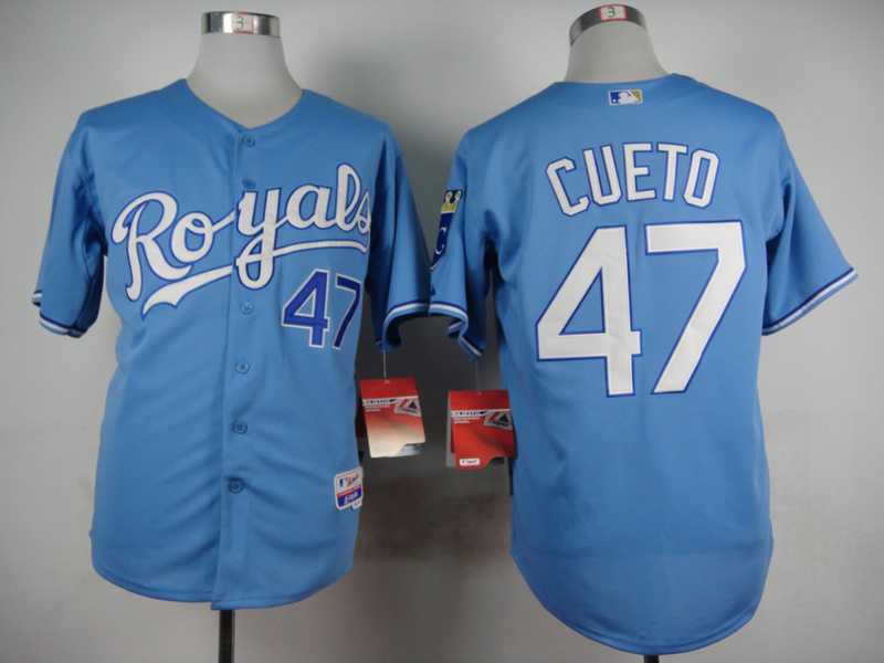 Kansas City Royals #47 Cueto 1985 Throwback Light Blue Cool Base Jerseys,We sell and wholesale Kansas City Royals #47 Cueto 1985 Throwback Light Blue Cool Base Jerseys on line form chian!