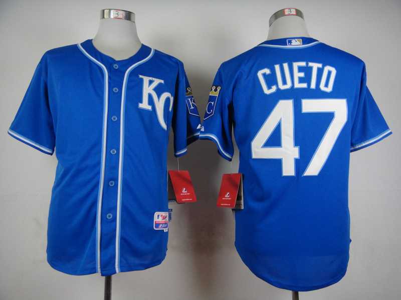 Kansas City Royals #47 Cueto Blue Cool Base Jerseys,We sell and wholesale Kansas City Royals #47 Cueto Blue Cool Base Jerseys on line form chian!