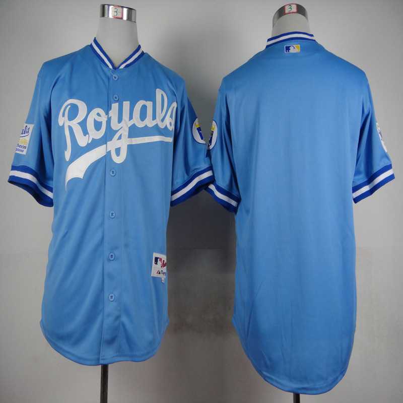 Kansas City Royals Blank 1985 Throwback Light Blue Cool Base Jerseys,We sell and wholesale Kansas City Royals Blank 1985 Throwback Light Blue Cool Base Jerseys on line form chian!