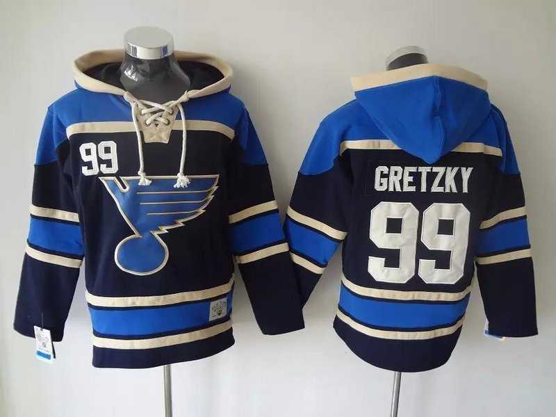 St. Louis Blues #99 Wayne Gretzky Navy Blue Hoodie,We sell and wholesale St. Louis Blues #99 Wayne Gretzky Navy Blue Hoodie on line form chian!