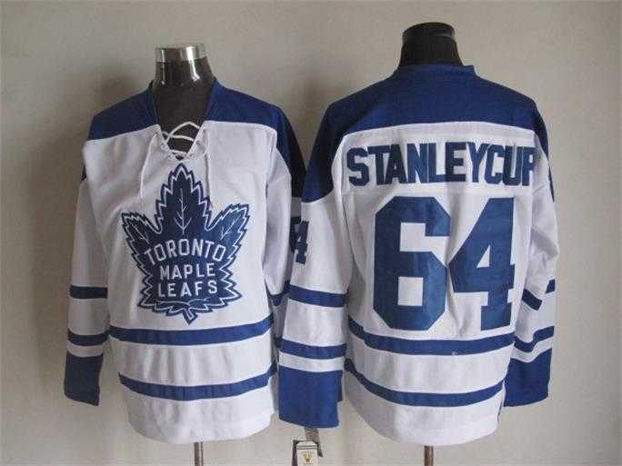 Toronto Maple Leafs #64 Stanleycup CCM Throwback White Jerseys,We sell and wholesale Toronto Maple Leafs #64 Stanleycup CCM Throwback White Jerseys on line form chian!