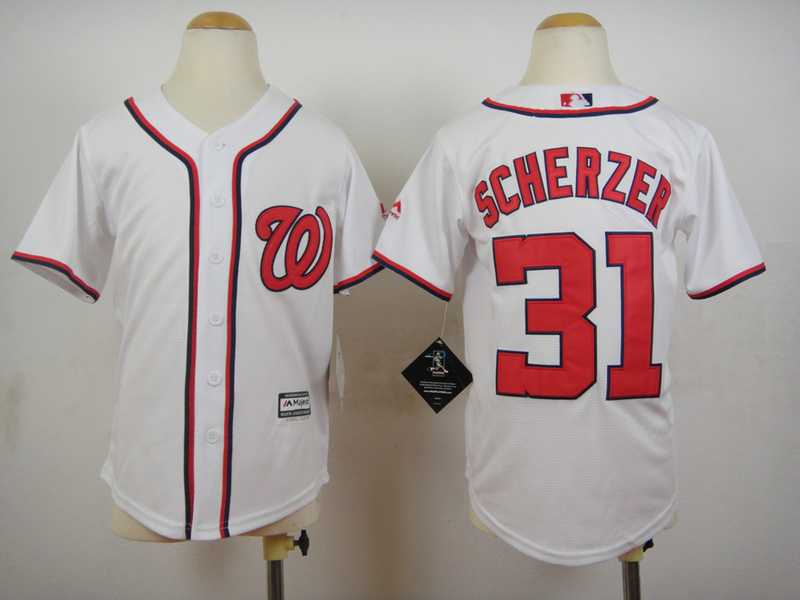 Youth Washington Nationals #31 #31 Max Scherzer White Cool Base Jerseys,We sell and wholesale Youth Washington Nationals #31 #31 Max Scherzer White Cool Base Jerseys on line form chian!