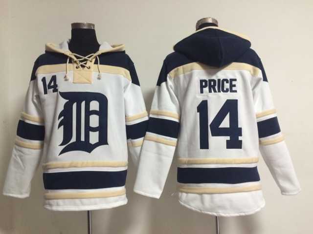 Detroit Tigers #14 David Price White Stitched Hoodie,We sell and wholesale Detroit Tigers #14 David Price White Stitched Hoodie on line form chian!