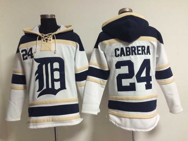 Detroit Tigers #24 Miguel Cabrera White Stitched Hoodie,We sell and wholesale Detroit Tigers #24 Miguel Cabrera White Stitched Hoodie on line form chian!