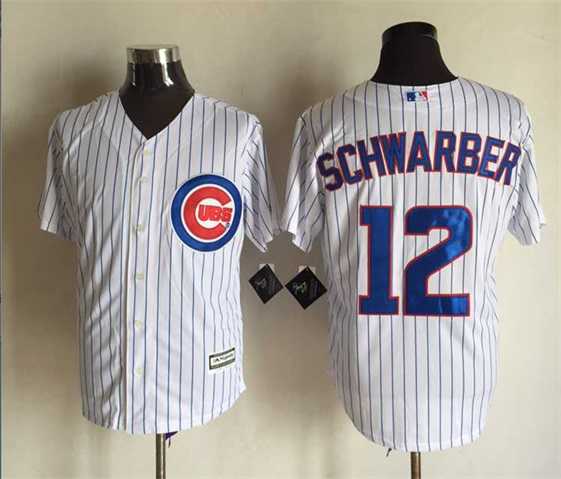 Majestic Chicago Cubs #12 Schwarber White Pinstripe 2015 MLB Stitched Jerseys,We sell and wholesale Majestic Chicago Cubs #12 Schwarber White Pinstripe 2015 MLB Stitched Jerseys on line form chian!