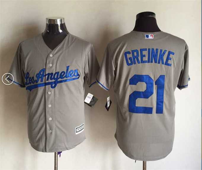 Majestic Los Angeles Dodgers #21 Zack Greinke Gray 2015 MLB Stitched Jerseys,We sell and wholesale Majestic Los Angeles Dodgers #21 Zack Greinke Gray 2015 MLB Stitched Jerseys on line form chian!