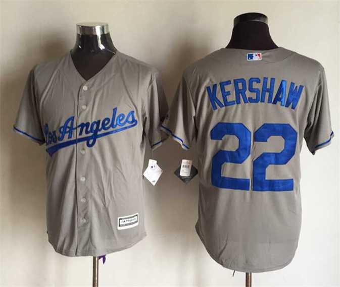 Majestic Los Angeles Dodgers #22 Clayton Kershaw Gray 2015 MLB Stitched Jerseys,We sell and wholesale Majestic Los Angeles Dodgers #22 Clayton Kershaw Gray 2015 MLB Stitched Jerseys on line form chian!