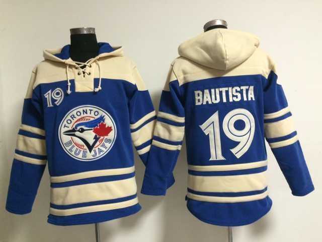 Toronto Blue Jays #19 Jose Bautista Blue Stitched Hoodie,We sell and wholesale Toronto Blue Jays #19 Jose Bautista Blue Stitched Hoodie on line form chian!