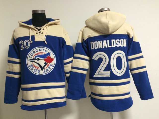 Toronto Blue Jays #20 Josh Donaldson Blue Stitched Hoodie,We sell and wholesale Toronto Blue Jays #20 Josh Donaldson Blue Stitched Hoodie on line form chian!