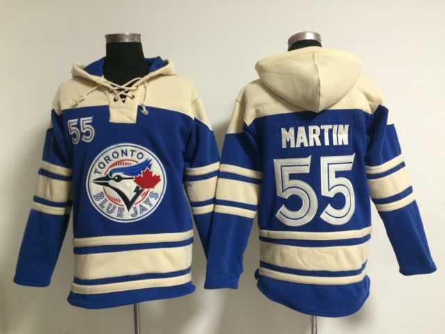 Toronto Blue Jays #55 Russell Martin Blue Stitched Hoodie,We sell and wholesale Toronto Blue Jays #55 Russell Martin Blue Stitched Hoodie on line form chian!