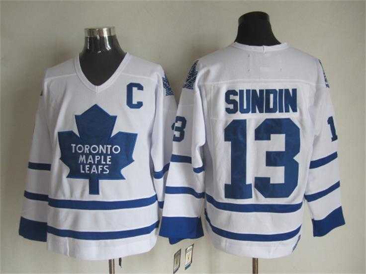Toronto Maple Leafs #13 Mats Sundin White CCM Throwback Jerseys,We sell and wholesale Toronto Maple Leafs #13 Mats Sundin White CCM Throwback Jerseys on line form chian!
