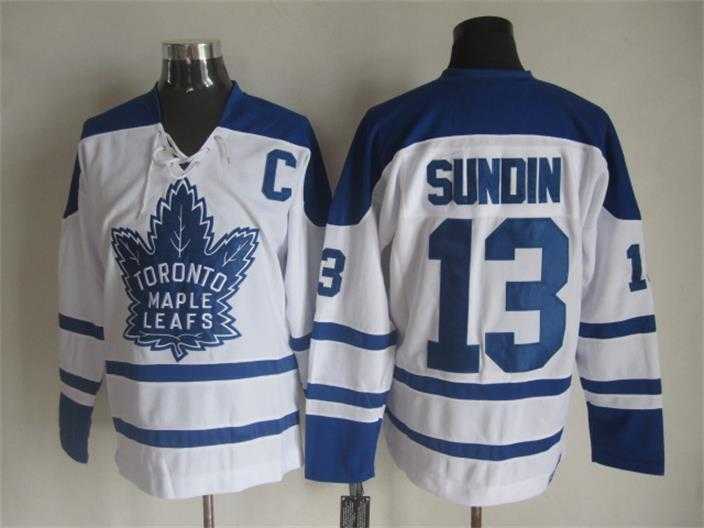 Toronto Maple Leafs #13 Mats Sundin White CCM Throwback Third Jerseys,We sell and wholesale Toronto Maple Leafs #13 Mats Sundin White CCM Throwback Third Jerseys on line form chian!