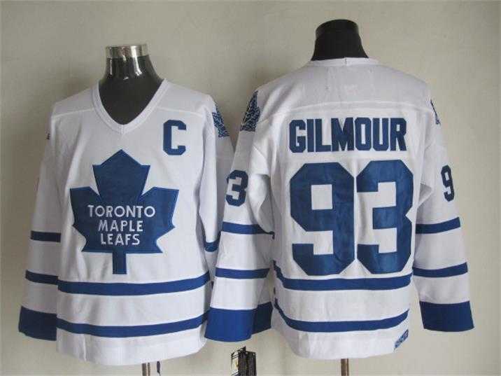 Toronto Maple Leafs #93 Doug Gilmour White Throwback CCM Jerseys,We sell and wholesale Toronto Maple Leafs #93 Doug Gilmour White Throwback CCM Jerseys on line form chian!