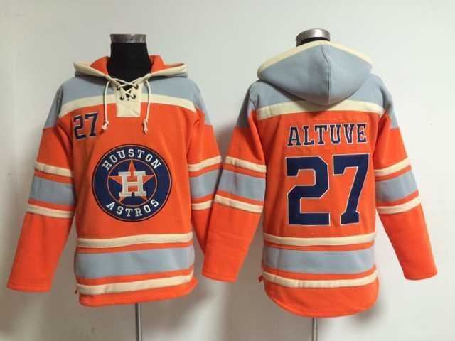 Houston Astros #27 Jose Altuve Orange Stitched Hoodie,We sell and wholesale Houston Astros #27 Jose Altuve Orange Stitched Hoodie on line form chian!