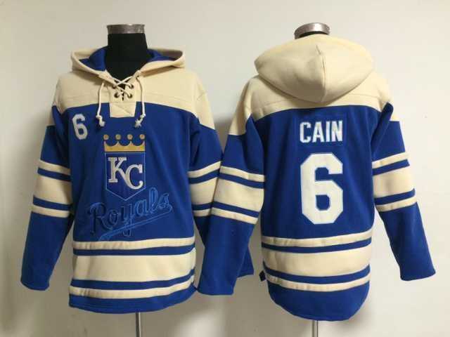 Kansas City Royals #6 Lorenzo Cain Blue Stitched Hoodie,We sell and wholesale Kansas City Royals #6 Lorenzo Cain Blue Stitched Hoodie on line form chian!