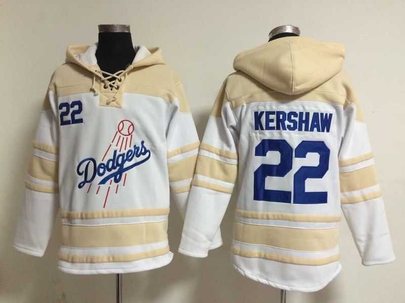 Los Angeles Dodgers #22 Clayton Kershaw White Stitched Hoodie,We sell and wholesale Los Angeles Dodgers #22 Clayton Kershaw White Stitched Hoodie on line form chian!