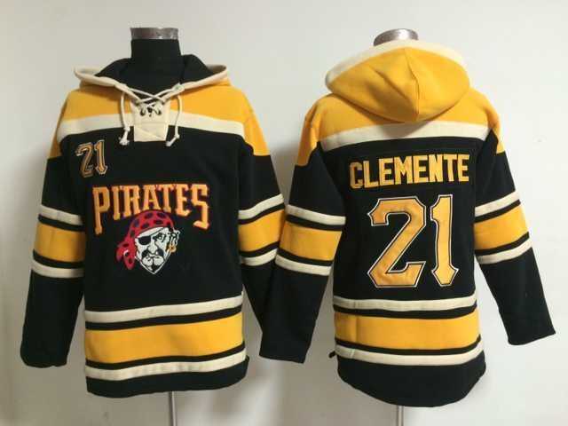 Pittsburgh Pirates #21 Roberto Clemente Black Stitched Hoodie,We sell and wholesale Pittsburgh Pirates #21 Roberto Clemente Black Stitched Hoodie on line form chian!