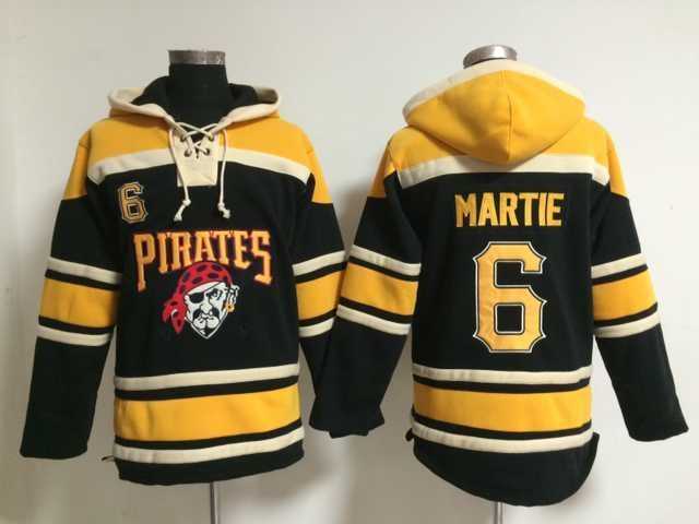 Pittsburgh Pirates #6 Martie Black Stitched Hoodie,We sell and wholesale Pittsburgh Pirates #6 Martie Black Stitched Hoodie on line form chian!