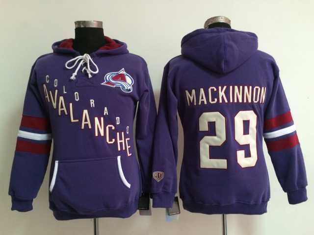 Womens Colorado Avalanche #29 Nathan Mackinnon Purple Stitched Hoodie,We sell and wholesale Womens Colorado Avalanche #29 Nathan Mackinnon Purple Stitched Hoodie on line form chian!
