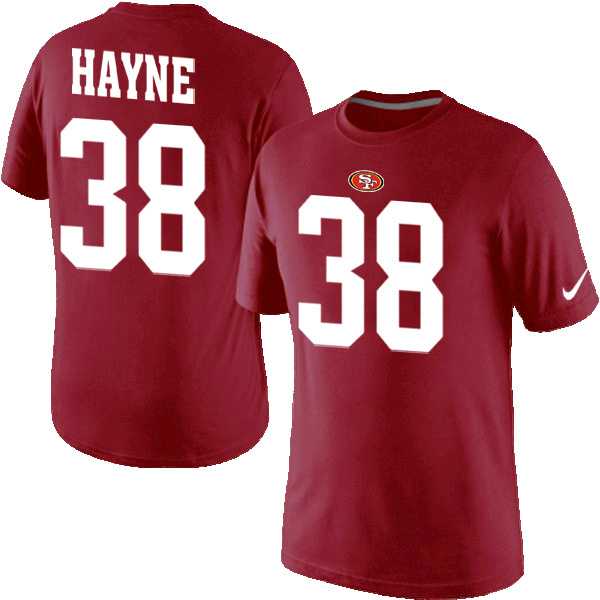 Men's San Francisco 49ers #38 Hayne Nike T-Shirt Red,We sell and wholesale Men's San Francisco 49ers #38 Hayne Nike T-Shirt Red on line form chian!