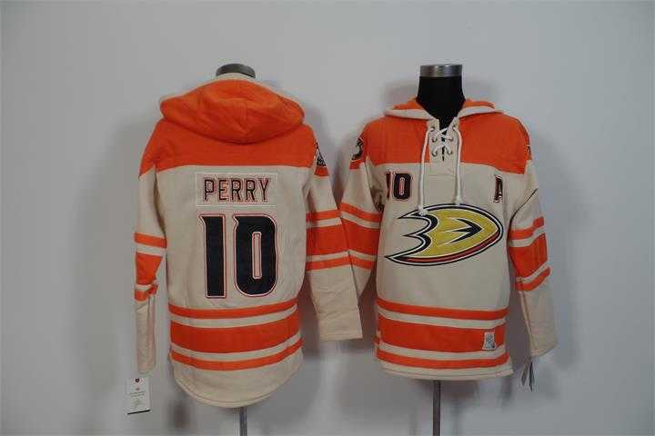 Anaheim Ducks #10 Corey Perry Cream Stitched Hoodie,We sell and wholesale Anaheim Ducks #10 Corey Perry Cream Stitched Hoodie on line form chian!