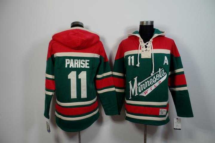 Minnesota Wilds #11 Zach Parise Green-Red Stitched Hoodie,We sell and wholesale Minnesota Wilds #11 Zach Parise Green-Red Stitched Hoodie on line form chian!