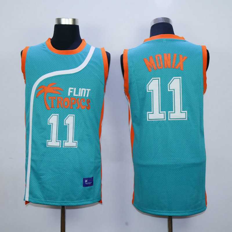 Flint Tropics Semi Pro Movie #11 ED Monix Green Jerseys,We sell and wholesale Flint Tropics Semi Pro Movie #11 ED Monix Green Jerseys on line form chian!