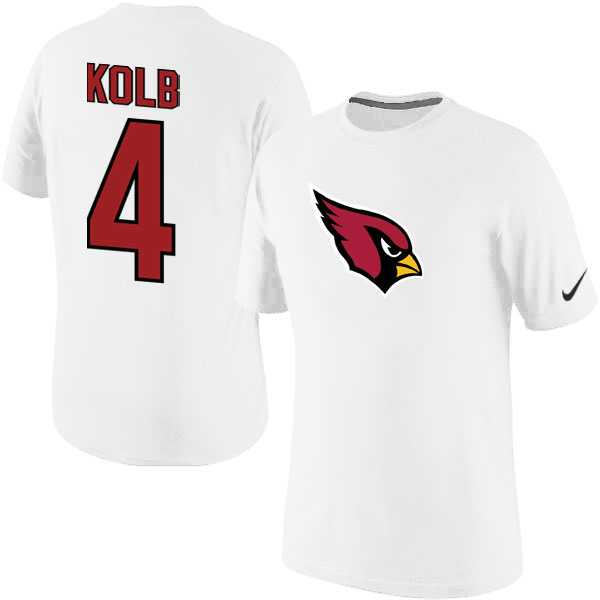 Men Nike Arizona Cardinals #4 Kevin Kolb Name x26 Number T-Shirt White,We sell and wholesale Men Nike Arizona Cardinals #4 Kevin Kolb Name x26 Number T-Shirt White on line form chian!