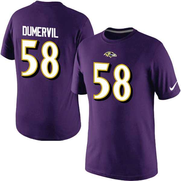 Men Nike Baltimore Ravens 58 DUMERVIL Pride Name x26 Number T-Shirt Purple,We sell and wholesale Men Nike Baltimore Ravens 58 DUMERVIL Pride Name x26 Number T-Shirt Purple on line form chian!