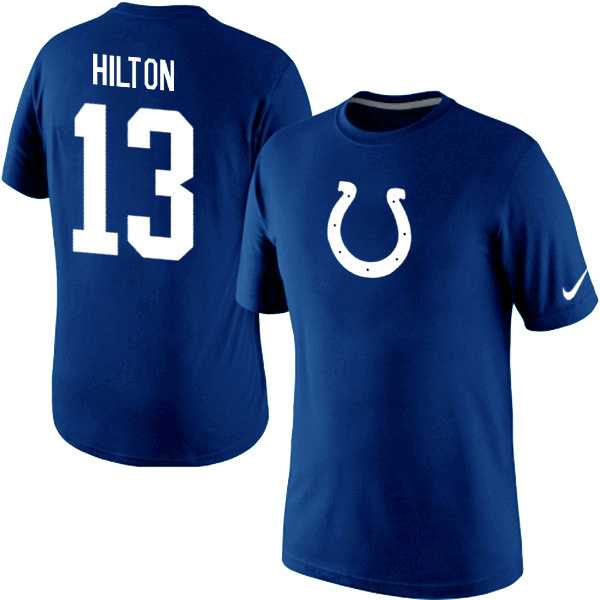 Men Nike Indianapolis Colts 13 TY Hilton Nike Royal Blue Player Name and Number T-Shirt,We sell and wholesale Men Nike Indianapolis Colts 13 TY Hilton Nike Royal Blue Player Name and Number T-Shirt on line form chian!