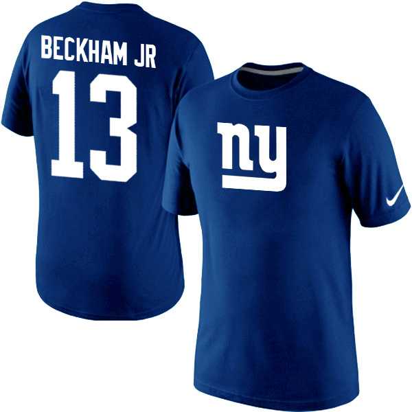 Men Nike New York Giants 13 Odell Beckham Jr Name x26 Number T-Shirt Royal Blue,We sell and wholesale Men Nike New York Giants 13 Odell Beckham Jr Name x26 Number T-Shirt Royal Blue on line form chian!