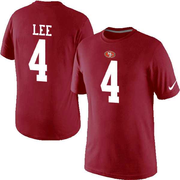 Men Nike San Francisco 49ers 4 LEE Pride Name x26 Number T-Shirt Red,We sell and wholesale Men Nike San Francisco 49ers 4 LEE Pride Name x26 Number T-Shirt Red on line form chian!
