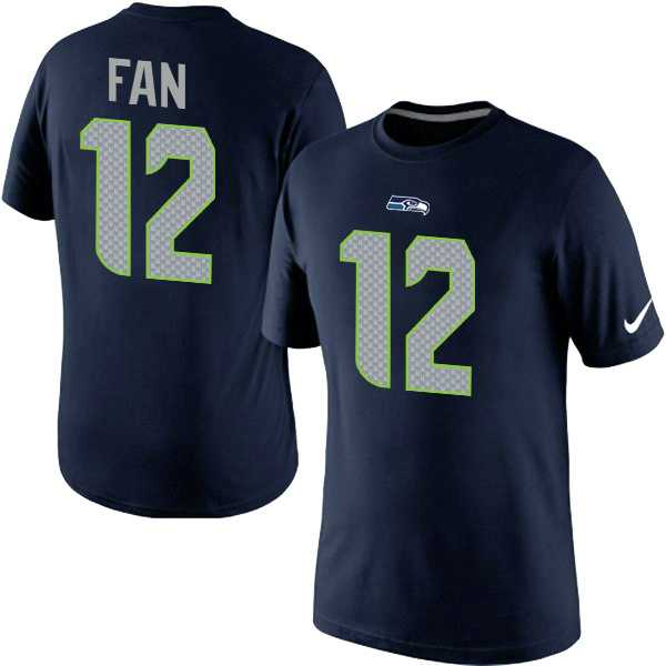 Men Nike Seattle Seahawks 12 Fan Player Pride Name x26 Number T-Shirt D.Blue,We sell and wholesale Men Nike Seattle Seahawks 12 Fan Player Pride Name x26 Number T-Shirt D.Blue on line form chian!