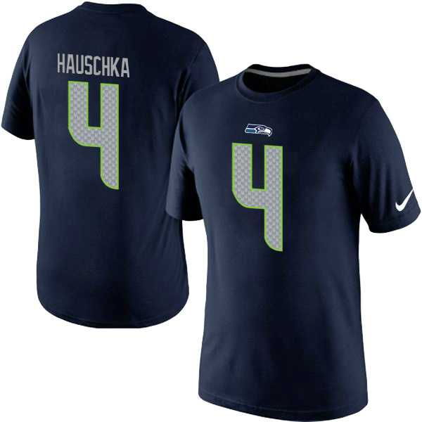 Men Nike Seattle Seahawks 4 Steven Hauschka Player Pride Name x26 Number T-Shirt D.Blue,We sell and wholesale Men Nike Seattle Seahawks 4 Steven Hauschka Player Pride Name x26 Number T-Shirt D.Blue on line form chian!