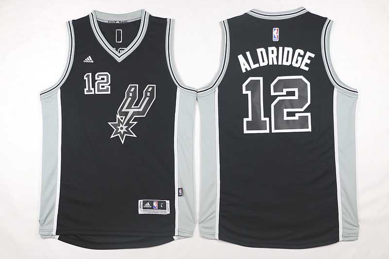 San Antonio Spurs #12 LaMarcus Aldridge Black New Road Stitched Jerseys,We sell and wholesale San Antonio Spurs #12 LaMarcus Aldridge Black New Road Stitched Jerseys on line form chian!