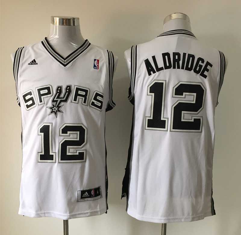San Antonio Spurs #12 LaMarcus Aldridge White Home Stitched Jerseys,We sell and wholesale San Antonio Spurs #12 LaMarcus Aldridge White Home Stitched Jerseys on line form chian!