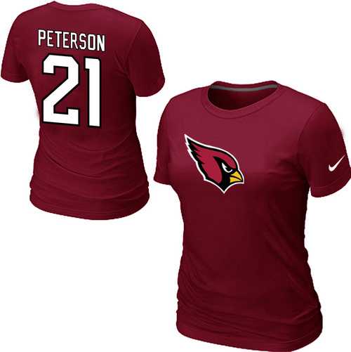 Womens Nike Arizona Cardinals #21 peterson Name x26  Number Red T-Shirt,We sell and wholesale Womens Nike Arizona Cardinals #21 peterson Name x26  Number Red T-Shirt on line form chian!
