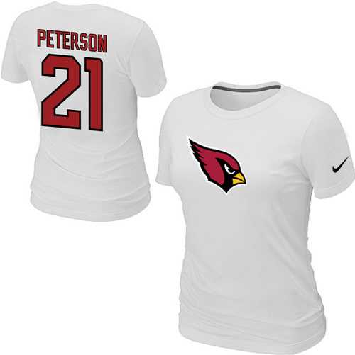 Womens Nike Arizona Cardinals #21 peterson Name x26 Number White T-Shirt,We sell and wholesale Womens Nike Arizona Cardinals #21 peterson Name x26 Number White T-Shirt on line form chian!