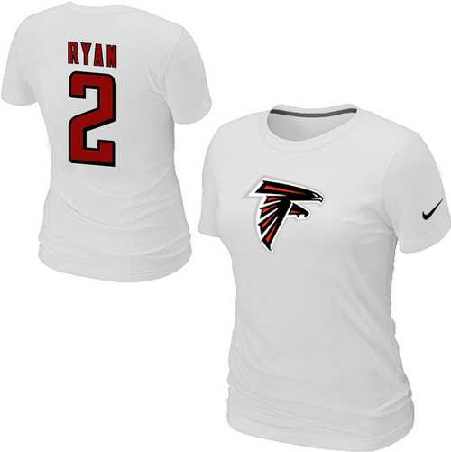 Womens Nike Atlanta Falcons #2 ryan Name x26 Number White T-Shirt,We sell and wholesale Womens Nike Atlanta Falcons #2 ryan Name x26 Number White T-Shirt on line form chian!