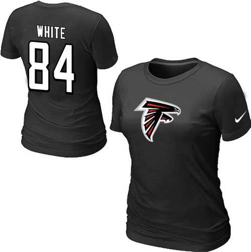 Womens Nike Atlanta Falcons #84 white Name x26 Number Black T-Shirt,We sell and wholesale Womens Nike Atlanta Falcons #84 white Name x26 Number Black T-Shirt on line form chian!