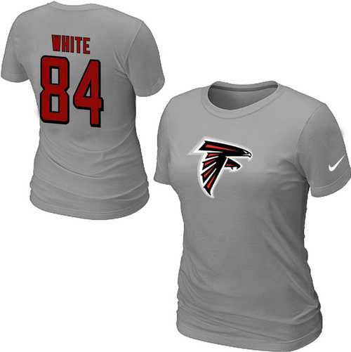 Womens Nike Atlanta Falcons #84 white Name x26 Number L.Gray T-Shirt,We sell and wholesale Womens Nike Atlanta Falcons #84 white Name x26 Number L.Gray T-Shirt on line form chian!