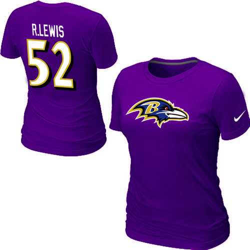 Womens Nike Baltimore Ravens #52 R.LEWIS Name x26 Number Purple T-Shirt,We sell and wholesale Womens Nike Baltimore Ravens #52 R.LEWIS Name x26 Number Purple T-Shirt on line form chian!