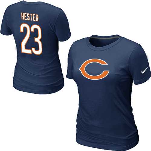 Womens Nike Chicago Bears #23 Devin Hester Name x26 Number D.Blue T-Shirt,We sell and wholesale Womens Nike Chicago Bears #23 Devin Hester Name x26 Number D.Blue T-Shirt on line form chian!