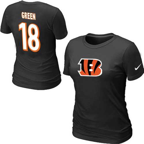 Womens Nike Cincinnati Bengals #18 A.J. Green Name x26 Number T-Shirt,We sell and wholesale Womens Nike Cincinnati Bengals #18 A.J. Green Name x26 Number T-Shirt on line form chian!