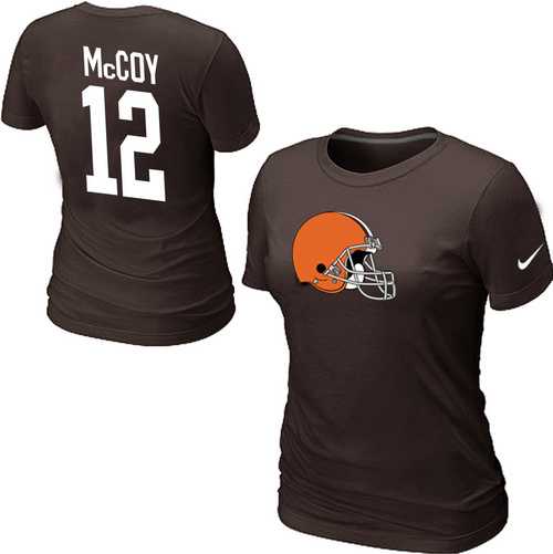 Womens Nike Cleveland Browns #12 Colt McCoy Name x26 Number Brown T-Shirt,We sell and wholesale Womens Nike Cleveland Browns #12 Colt McCoy Name x26 Number Brown T-Shirt on line form chian!