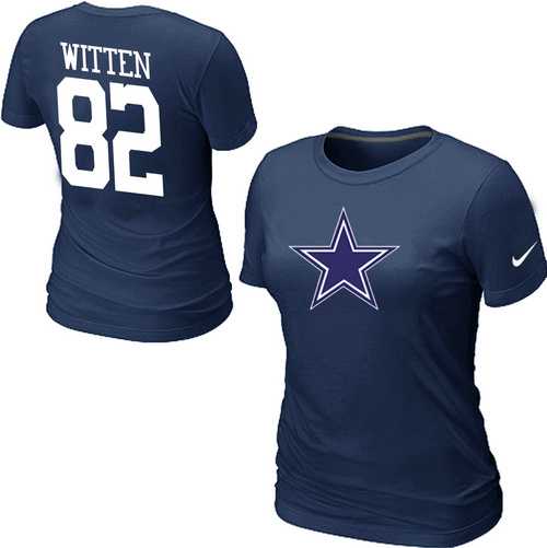 Womens Nike Dallas Cowboys #82 WITTEN Name x26 Number D.Blue T-Shirt,We sell and wholesale Womens Nike Dallas Cowboys #82 WITTEN Name x26 Number D.Blue T-Shirt on line form chian!