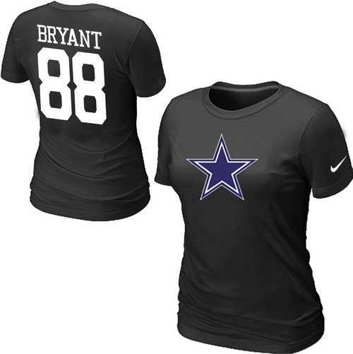 Womens Nike Dallas Cowboys #88 BRYANT Name x26 Number Black T-Shirt,We sell and wholesale Womens Nike Dallas Cowboys #88 BRYANT Name x26 Number Black T-Shirt on line form chian!