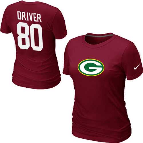 Womens Nike Green Bay Packers #80 Donald Driver Name x26 Number Red T-Shirt,We sell and wholesale Womens Nike Green Bay Packers #80 Donald Driver Name x26 Number Red T-Shirt on line form chian!