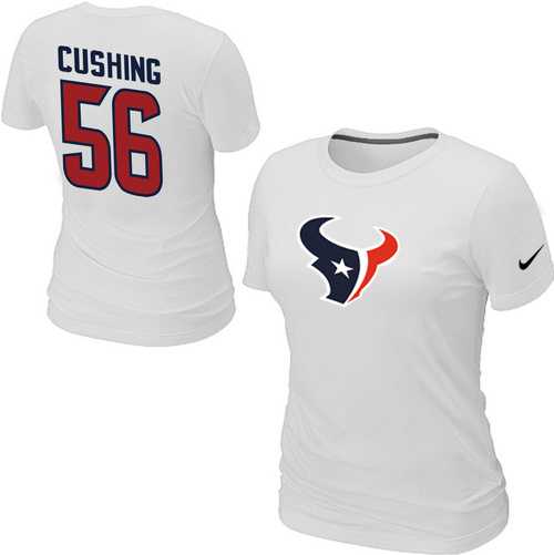 Womens Nike Houston Texans #56 Cushing Name x26 Number White T-Shirt,We sell and wholesale Womens Nike Houston Texans #56 Cushing Name x26 Number White T-Shirt on line form chian!