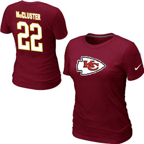 Womens Nike Kansas City Chiefs #22 McCluster Name x26 Number Red T-Shirt,We sell and wholesale Womens Nike Kansas City Chiefs #22 McCluster Name x26 Number Red T-Shirt on line form chian!